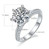 Image 2 : 3 CT GRA CERTIFIED MOISSANITE 925 STERLING SILVER