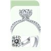 Image 6 : 1 CT GRA CERTIFIED MOISSANITE 925 STERLING SILVER