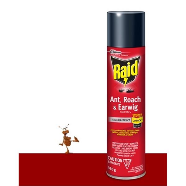 4 NEW BOTTLES OF RAID ANT, ROACH & EARWIG INSECT