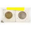Image 2 : 2 COINS 1978 HALF DOLLAR & 2 POUNDS ENGLAND