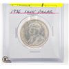 Image 1 : 1936 SILVER CANADIAN ONE DOLLAR COIN -