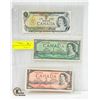 SHEET WITH 1973, 1954 ONE DOLLAR BILLS,