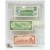 Image 2 : SHEET WITH 1973, 1954 ONE DOLLAR BILLS,