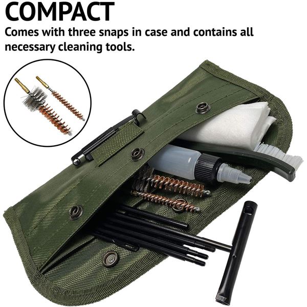 GUN CLEANING KIT FOR 5.56MM, 20-25 CALIBER RIFLE