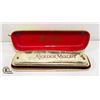 Image 1 : M HOHNER HARMONICA IN CASE GOLDEN MELODY
