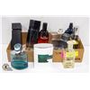 BOX WITH COLLECTION OF MEN'S COLOGNES