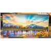 NEW 29 X 59" WALL ART LANDSCAPE WITH WOOD FRAME