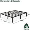 Image 2 : NEW ZINUS VAN QUEEN SIZE 16" STEEL PLATFORM BED