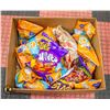 Image 1 : LARGE BOX OF MIXED SNACKS CHEEZ PUFFS, YAKIS WAVES