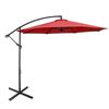 NEW 10FT RED CANTILEVERE OFF-SET UMBRELLA