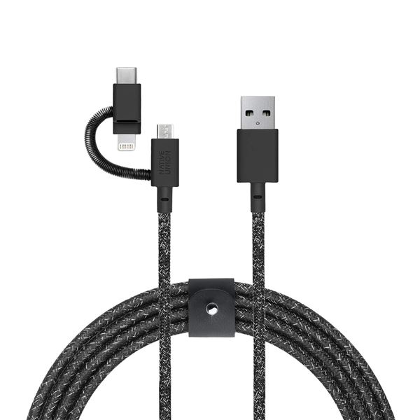 NEW NATIVE UNION 6.5FT MICRO USB LIGHTNING & USB-C