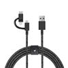 NEW NATIVE UNION 6.5FT MICRO USB LIGHTNING & USB-C