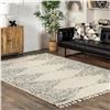 NEW 8 X 11' NULOOM SHAG TASSLED AREA RUG, MOROCCAN