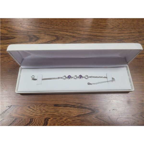 NEW TENNIS BRACELET IN GIFT BOX .925