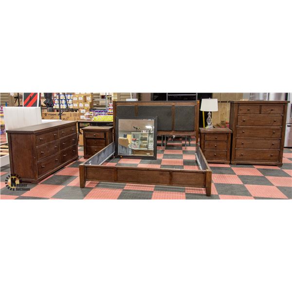 KING BEDROOM SET/DRESSER/NIGHT TABLES/CHEST