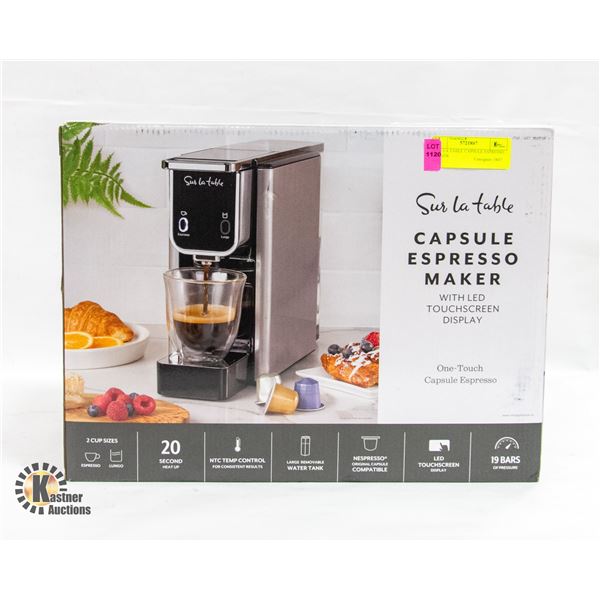 SUR LA TABLE CAPSULE ESPRESSO MAKER