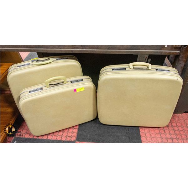 VINTAGE EATONS  BIRKDALE ELITE  LUGGAGE SET OF 3