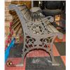 Image 2 : VINTAGE CAST IRON BENCH 29.5"H X 49.5"W X 24"D