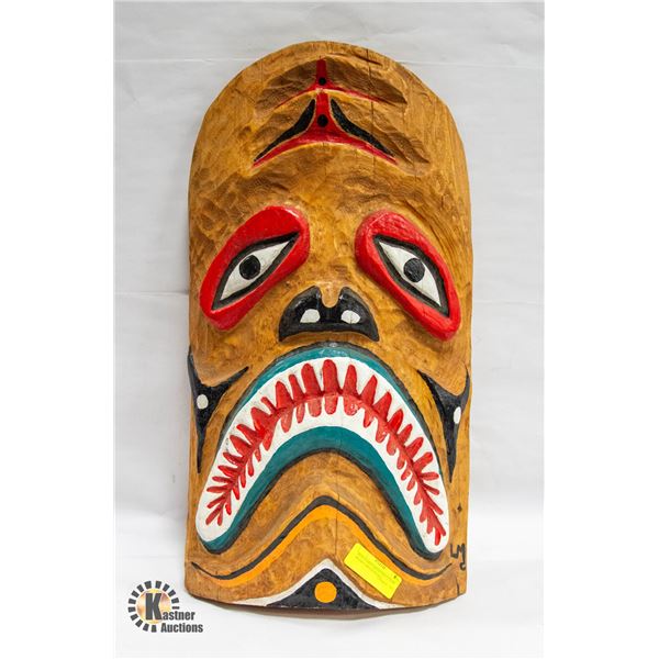 WEST COAST HAIDA RED CEDAR WOOD CARVED HEAVY