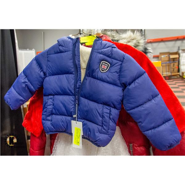 NEW CHILDS LINED FALL/ WINTER JACKET SIZE; 4-6M