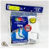 Image 1 : WHITE CREW SOCKS 6-12 SIZE 6-PACKS FRUIT OF