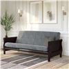 Image 2 : NEW DHP LEXI 6 INCH QUILTED FUTON MATTRESS IN GRAY