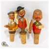 Image 1 : VINTAGE (3) GERMAN HAND CARVED