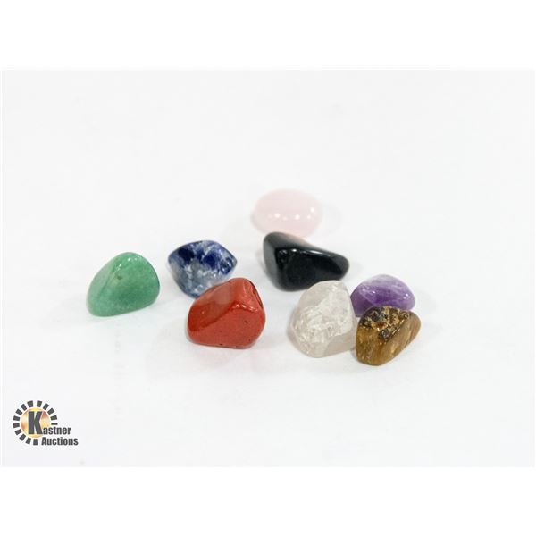 COMPLETE SET NEW GENUINE CHAKRA MINI GEMSTONES