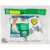 ANKLE SOCKS WHITE 6-12 SIZE 6-PACK FRUIT OF