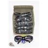 6 PAIRS OF BLACK D & G REPLICA SUNGLASSES