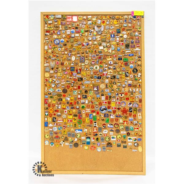 CORK BOARD ESTATE PIN COLLECTION 22-1/2"X35"