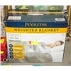 Image 1 : PENDLETON WEIGHTED BLANKET, 15 LBS, GRAY