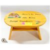 Image 1 : SMALL WOODEN DECORATIVE "GRANDMA" STOOL