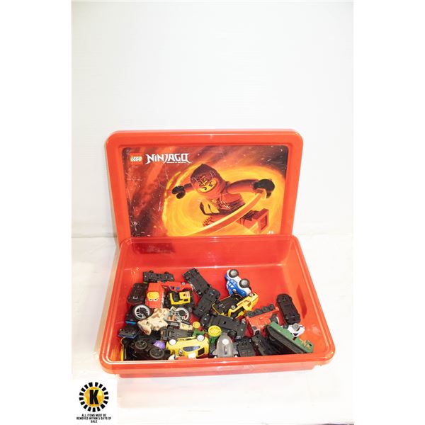 LEGO BOX OF ASSORTED CARS