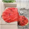 Image 4 : 180CM WATERMELON PRINT FUNNY FOOD BLANKET
