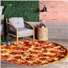Image 6 : 180CM PIZZZAAA! PRINT FUNNY FOOD BLANKET