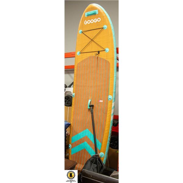 NEW UNPACKED STAND UP PADDLE BOARD W/ PADDLE &