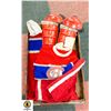 OLD SCHOOL VINTAGE JUNIOR HABS HOCKEY GEAR - OLD