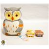 Image 1 : PIER 1 OWL COOKIE JAR & 2 SCENTSY BARS