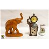 Image 1 : TEAK LARGE HANDCARVED ELEPHANT