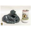 Image 1 : SIGNED AND DATED POLAR BEAR SCULPTURE