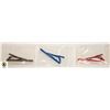 Image 1 : 3 NEW COLOURED STAINLESS STEEL TIE CLIPS