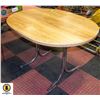 Image 1 : OVAL TABLE WITH METAL LEGS