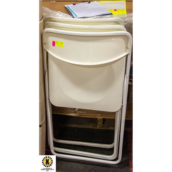 3 FOLDING CHAIRS
