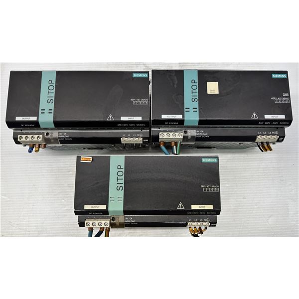 (3) Siemens #6EP1437-3BA00 Power Supplies