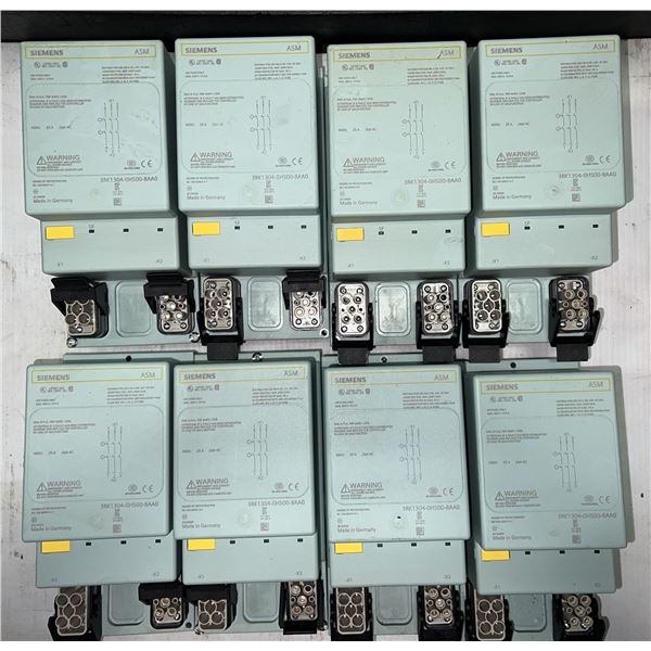 Lot of (8) Siemens #3RK1304-0HS00-8AA0/ASM Direct Motor Starters