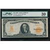 Image 1 : 1907 $10 Gold Certificate PMG 30