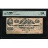 Image 1 : 1862 $2 T-42 Confederate PMG 45