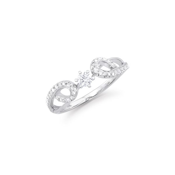 14KT White Gold 0.44ctw Diamond Ring