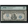 Image 1 : 1899 $5 Chief Silver Certificate PMG 25